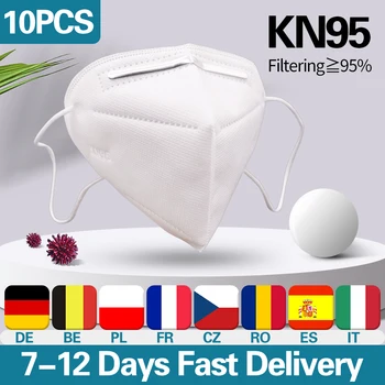 10Pcs KN 95s Mask Filter Face Masks FFP 2 Safety Breathable Mask 99.5% Filtration Protective Respirator Masks
10Pcs KN 95s Mask Filter Face Masks FFP 2 Safety Breathable Mask 99.5% Filtration Protective Respirator Masks