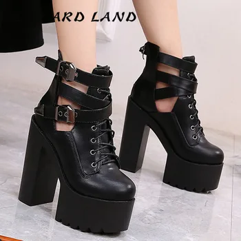 LEOPARD LAND Round Toe Ankle Boots 15cm Nightclub Autumn Winter Women's Shoes Fashion Martin Boots Super High Boots ZYW-659-16
LEOPARD LAND Round Toe Ankle Boots 15cm Nightclub Autumn Winter Women's Shoes Fashion Martin Boots Super High Boots ZYW-659-16