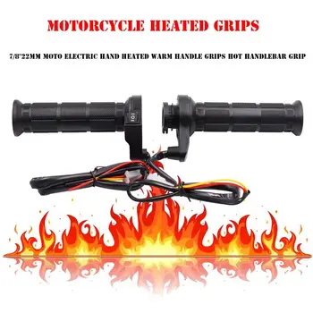Motorcycle Heating Handle Grips Electric Heating Handlebar Handle Grips Heater Warm Kit with Switch
Motorcycle Heating Handle Grips Electric Heating Handlebar Handle Grips Heater Warm Kit with Switch
