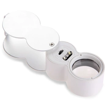 40 trade Jeweler Loupe with 2 lamp LED 1 Counterfeit Prueff folding magnifier lamp
40 trade Jeweler Loupe with 2 lamp LED 1 Counterfeit Prueff folding magnifier lamp