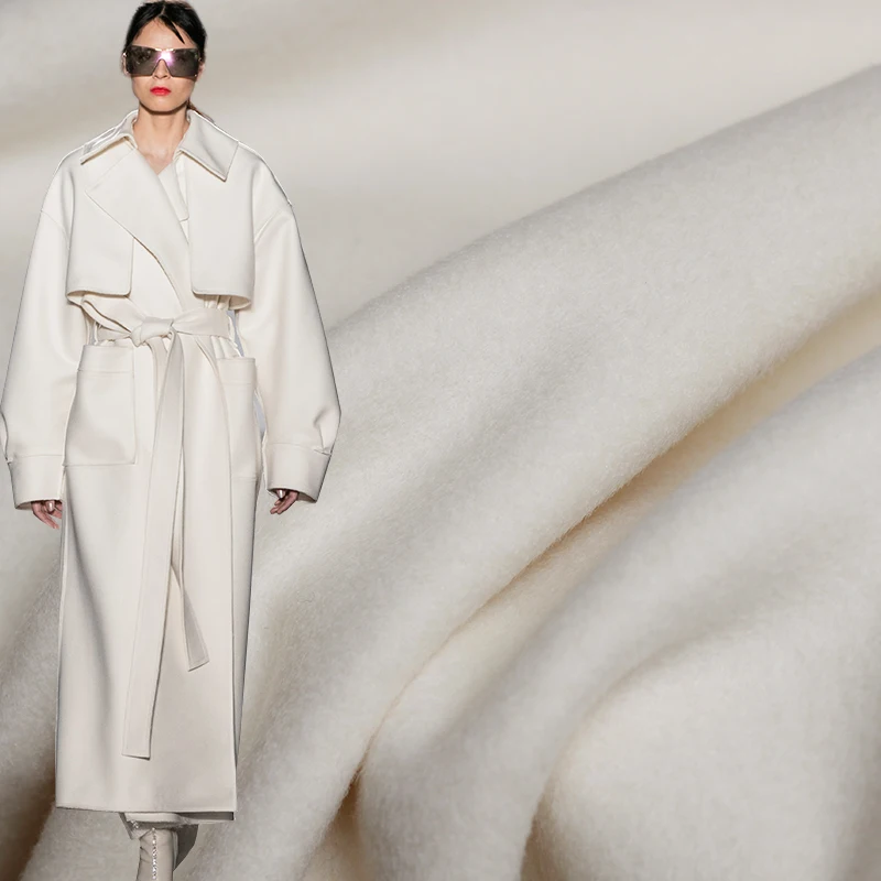 Pearlsilk Milk White Double-side 100%Australian Wool Fabrics Materials Textile Winter Women Overcoat Sewing Cloth Freeshipping
Pearlsilk Milk White Double-side 100%Australian Wool Fabrics Materials Textile Winter Women Overcoat Sewing Cloth Freeshipping