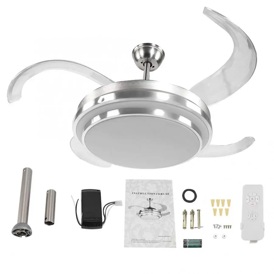 42 Inch LED Ceiling Fan Light With 3 Colors Changing And Remote Control 4 Blades 36W Indoor Decoration Ceiling Fan Light
42 Inch LED Ceiling Fan Light With 3 Colors Changing And Remote Control 4 Blades 36W Indoor Decoration Ceiling Fan Light