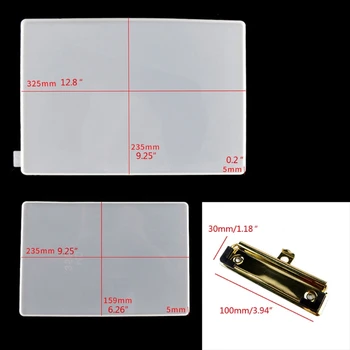 DIY A4 Clipboard Resin Mold File Folder Resin Molds Drawing Board Mold Art Tools T4MD
DIY A4 Clipboard Resin Mold File Folder Resin Molds Drawing Board Mold Art Tools T4MD