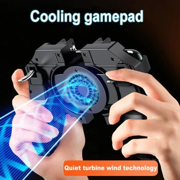 Four Finger Mobile Phone Game Controller With Cooling Fan For PUBG Gamepad For 4.7-6.5inch IOS Android Phone Game Controller
Four Finger Mobile Phone Game Controller With Cooling Fan For PUBG Gamepad For 4.7-6.5inch IOS Android Phone Game Controller