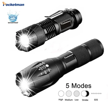 Promotion!LED Tactical Flashlight Q5 4000LM + 6000LM LED Flashlight T6 Zoomable Linternas LED Torch Ultra Bright Light
Promotion!LED Tactical Flashlight Q5 4000LM + 6000LM LED Flashlight T6 Zoomable Linternas LED Torch Ultra Bright Light
