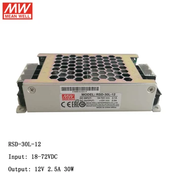 MEAN WELL RSD-30L-12 18~72V DC to 12V DC 2.5A 30W Reliable Railway DC-DC Converter Switching Power Supply 12VDC Transformer
MEAN WELL RSD-30L-12 18~72V DC to 12V DC 2.5A 30W Reliable Railway DC-DC Converter Switching Power Supply 12VDC Transformer