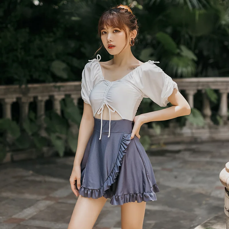 2021 New Korean One Piece Swimsuit Women Swimwear Beach Wear Female Monokini Sexy Beachwear Bathing Suit Swimskirt
2021 New Korean One Piece Swimsuit Women Swimwear Beach Wear Female Monokini Sexy Beachwear Bathing Suit Swimskirt