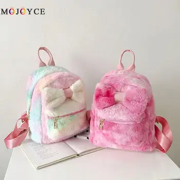 Plush Women Fluffy Backpack Bowknot Cute Schoolbags Mini Travel Children Fluffy Knapsack
Plush Women Fluffy Backpack Bowknot Cute Schoolbags Mini Travel Children Fluffy Knapsack