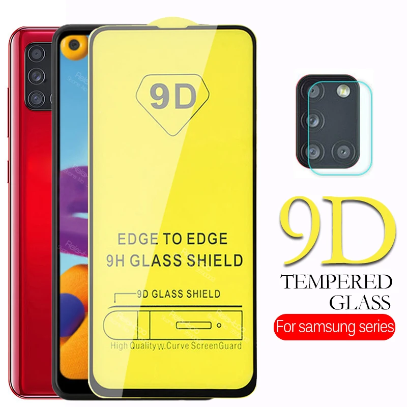 Защитное стекло 9D 2 в 1 для Samsung Galaxy A21S a71 a51 a31 a41 a21 a11 a01 a 21s 71 51 31 21 11 41 01 | Мобильные