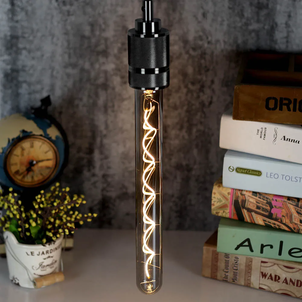 TIANFAN Edison Bulbs Vintage Light Bulb T32 300m Led Bulb Spiral Filament 4W 2700k 220V E27 Decorative Light Bulb Dimmable Smoke
TIANFAN Edison Bulbs Vintage Light Bulb T32 300m Led Bulb Spiral Filament 4W 2700k 220V E27 Decorative Light Bulb Dimmable Smoke