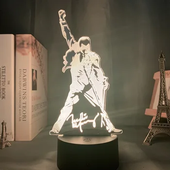 3d Lamp Queen Freddie Mercury Figure Led Night Light Touch Sensor Baby Kids Nightlight for Office Room Decorative Lamp 3d Gift
3d Lamp Queen Freddie Mercury Figure Led Night Light Touch Sensor Baby Kids Nightlight for Office Room Decorative Lamp 3d Gift