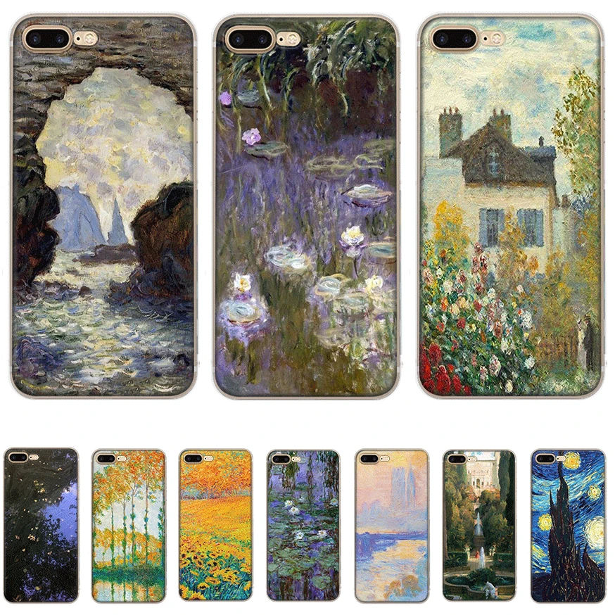 Mobile Phone Case for iPhone 7 8 6 6s Plus iPhone 11 Pro X XS Max XR 5 5S SE Hard Cover Fashion Claude Monet Art Shell
Mobile Phone Case for iPhone 7 8 6 6s Plus iPhone 11 Pro X XS Max XR 5 5S SE Hard Cover Fashion Claude Monet Art Shell