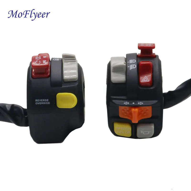 MoFlyeer Motorcycle 22mm Handlebar Control Switch Mount Warning Light Turn Signal Horn Ignition Start Kill Overtaking Buttons
MoFlyeer Motorcycle 22mm Handlebar Control Switch Mount Warning Light Turn Signal Horn Ignition Start Kill Overtaking Buttons