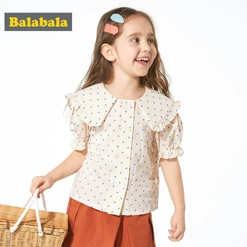 Balabala Girls short sleeve shirt fashion children's shirt 2020 summer new baby dot cute little princess
Balabala Girls short sleeve shirt fashion children's shirt 2020 summer new baby dot cute little princess