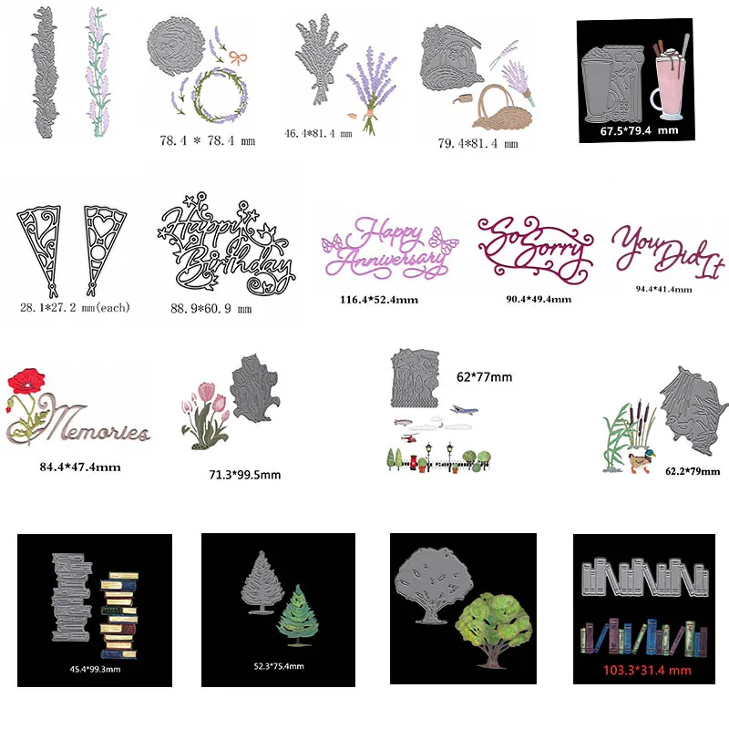 "Happy Anniversary" English Words Trees Books Metal Cutting Dies For Scrapbooking Craft Embossing Stencil Die Cut Card Making
"Happy Anniversary" English Words Trees Books Metal Cutting Dies For Scrapbooking Craft Embossing Stencil Die Cut Card Making