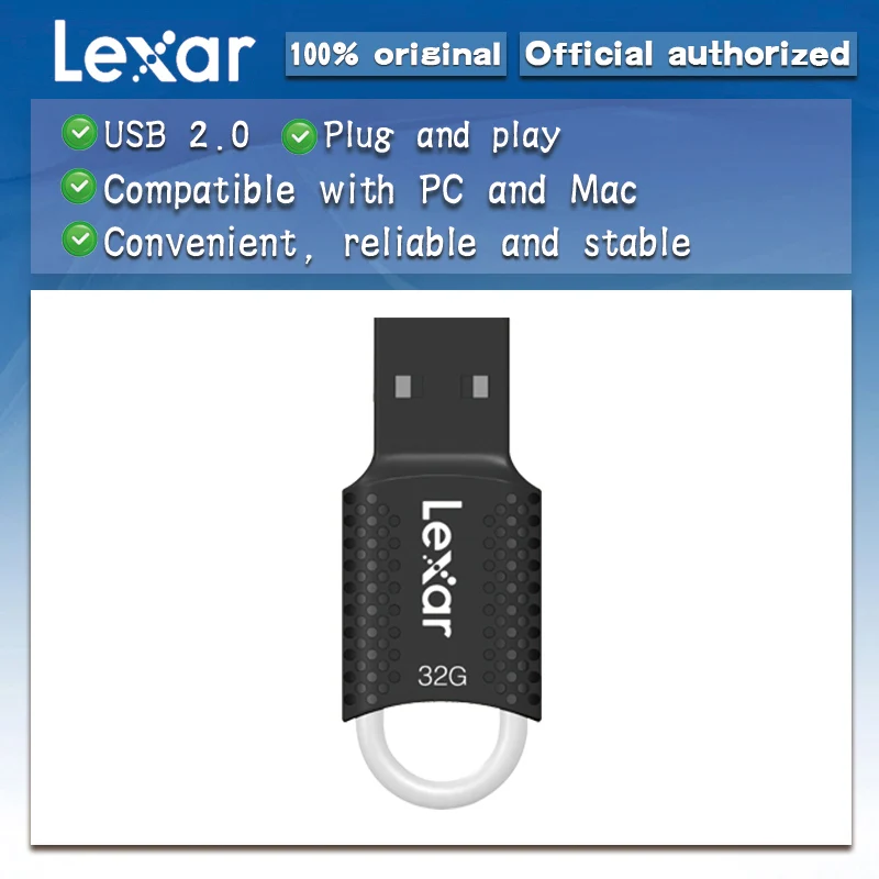 USB 2 0 100% Оригинальный мини U-диск Lexar V40 USB-накопитель JumpDrive USB-флешка