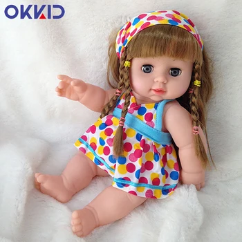 OKKID 30CM Silicone Reborn Lifelike Mini Baby Dolls Toys For Girls Eye Can Blink Toddler Bebe Dolls Toys Kids Birthday Gifts 
OKKID 30CM Silicone Reborn Lifelike Mini Baby Dolls Toys For Girls Eye Can Blink Toddler Bebe Dolls Toys Kids Birthday Gifts