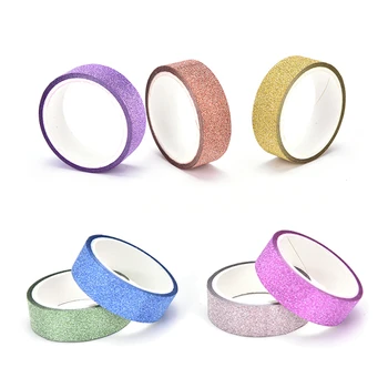 10 Rolls/lot DIY Craft Glitter Washi Paper Tape 3M Adhesive Label Sticker Masking Decorative Tape Random Color
10 Rolls/lot DIY Craft Glitter Washi Paper Tape 3M Adhesive Label Sticker Masking Decorative Tape Random Color