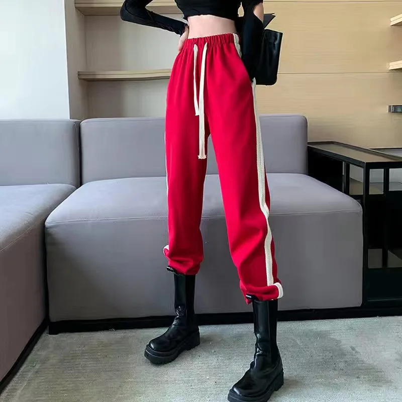 Women Elastic Waist Drawstring Trousers Thick Knitted Harem Pants Autumn Spring Sport pants sweater Knitted Carrot pants AA4211
Women Elastic Waist Drawstring Trousers Thick Knitted Harem Pants Autumn Spring Sport pants sweater Knitted Carrot pants AA4211