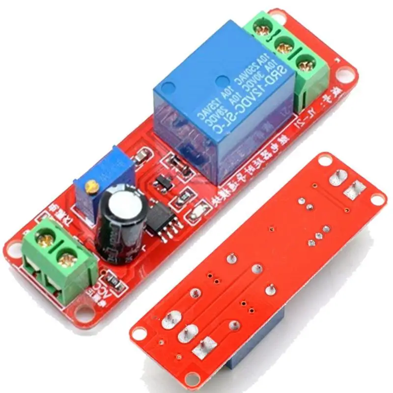 NE555 Trigger Timer Switch Delay Connector Module Adjustable Time Delay Relay DC 12V 10A 0-10 Seconds With LED Indicator Board
NE555 Trigger Timer Switch Delay Connector Module Adjustable Time Delay Relay DC 12V 10A 0-10 Seconds With LED Indicator Board