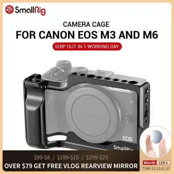 SmallRig M6 Camera Cage for Canon EOS M3 and M6 Form Fitting Light Weight Cell With Nato Rail Cold Shoe Mount 2130
SmallRig M6 Camera Cage for Canon EOS M3 and M6 Form Fitting Light Weight Cell With Nato Rail Cold Shoe Mount 2130