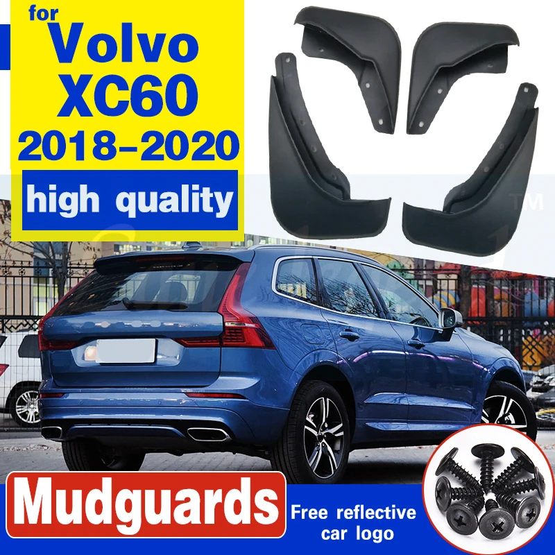 

4pcs Car Mud Flaps for Volvo XC60 2018-2020 Front Rear Fender Flares Splash Guards Mudguards Mudflaps