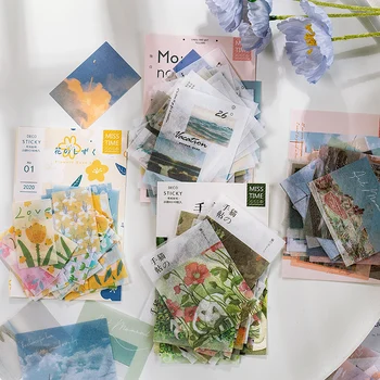 40 Sheets INS Style Photograph Bullet Journal Decorative Writable Stickers Set Scrapbooking Stick Label Diary Stationery Album