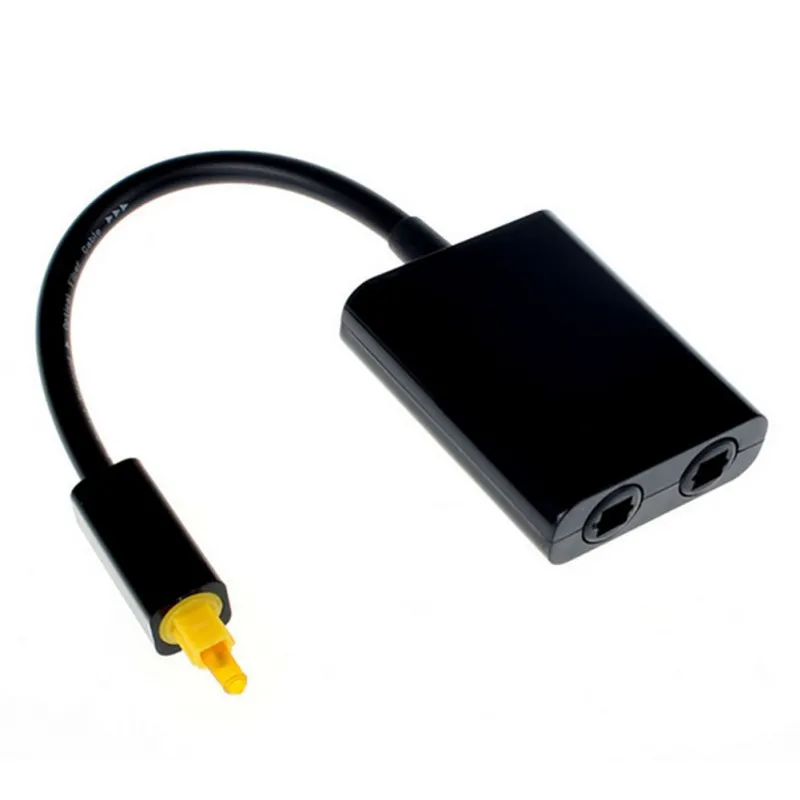 Convenient Optical Cable Splitter 1 In 2 Out Dual Port Toslink Fiber Video Audio Signal Converter Adapter Cable Accessories
Convenient Optical Cable Splitter 1 In 2 Out Dual Port Toslink Fiber Video Audio Signal Converter Adapter Cable Accessories
