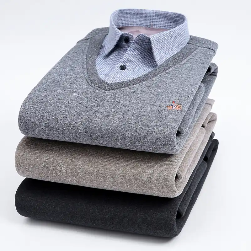 sweater shirt combination