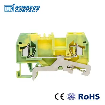 10Pcs 280-907 Connector DIN Mount Ground Spring Cage Connection Terminal Blocks 2 Conductor through
10Pcs 280-907 Connector DIN Mount Ground Spring Cage Connection Terminal Blocks 2 Conductor through