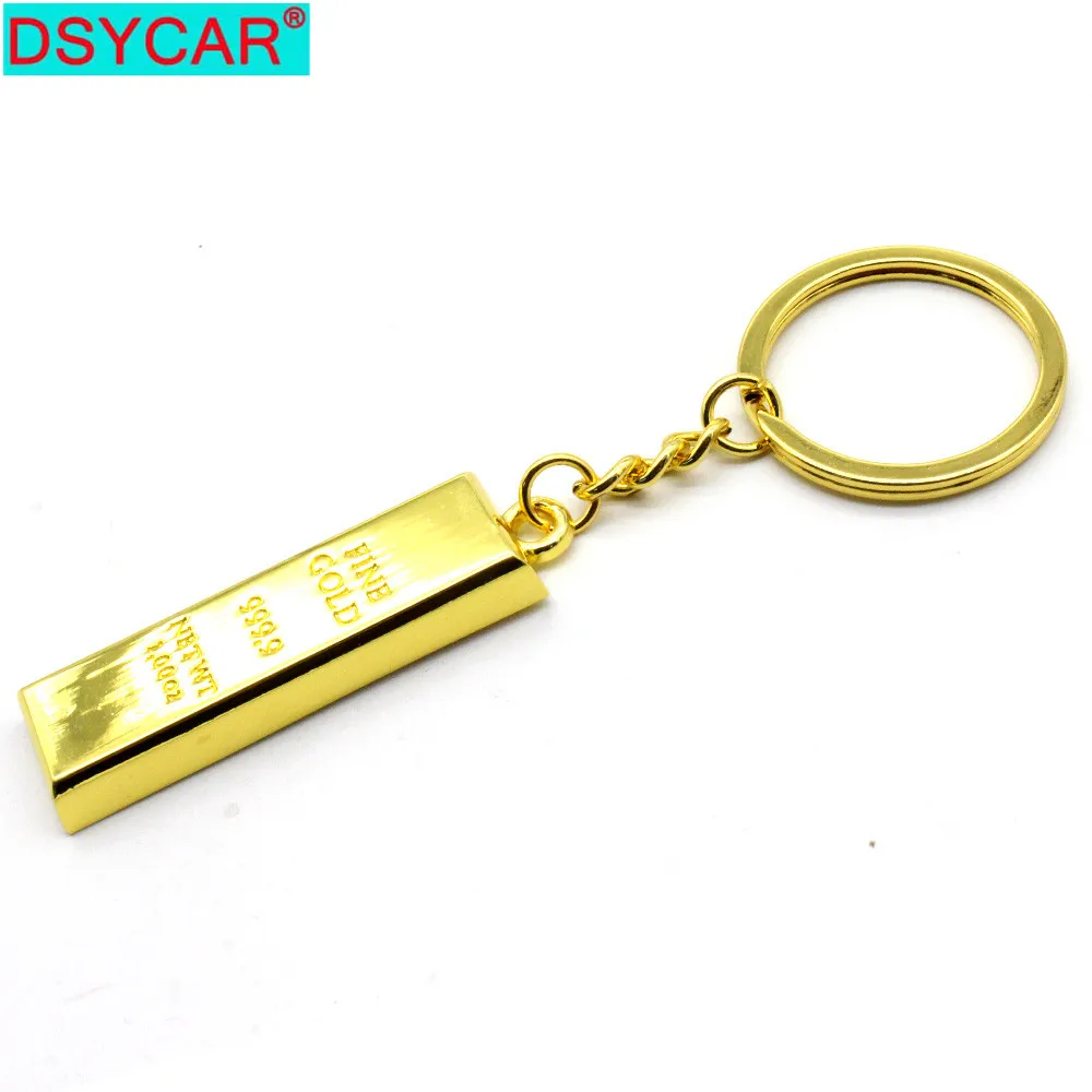 DSYCAR 1 шт. металлический брелок золотой Подвеска для женщин мужчин кошелек ручная