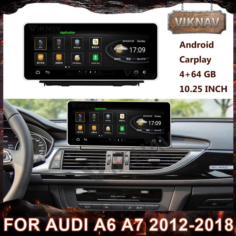 10.25 Inch Car Radio Multimedia Player For AUDI A6 A7 2012-2018 Android Stereo Receiver GPS Navigation HD Screen Tape Recorder
10.25 Inch Car Radio Multimedia Player For AUDI A6 A7 2012-2018 Android Stereo Receiver GPS Navigation HD Screen Tape Recorder