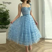 Verngo Light Sky Blue A Line Tulle Hearts Short Prom Dresses 2021 Spaghetti Straps Bows Bones Ankle Length Formal Party Gowns
Verngo Light Sky Blue A Line Tulle Hearts Short Prom Dresses 2021 Spaghetti Straps Bows Bones Ankle Length Formal Party Gowns