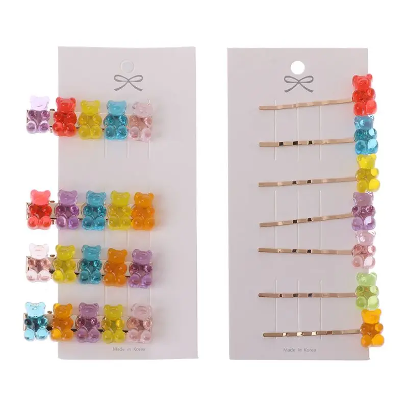 Mixed Cartoon Panda Bear Hair Clips Barrettes Gummy Bear Rainbow Candy Hairpins Kids Hair Accessories For Women Girls
Mixed Cartoon Panda Bear Hair Clips Barrettes Gummy Bear Rainbow Candy Hairpins Kids Hair Accessories For Women Girls