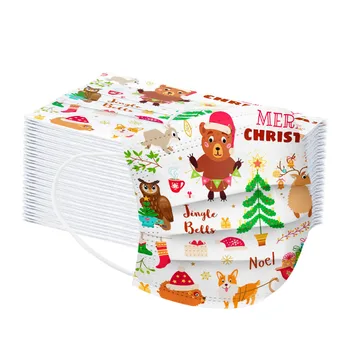 50PC Christmas Cartoon Kids Disposable Mask 3Layer Child Filter Hygiene Thicken Children's Face Mouth Mask Earloop Fast Delievry
50PC Christmas Cartoon Kids Disposable Mask 3Layer Child Filter Hygiene Thicken Children's Face Mouth Mask Earloop Fast Delievry
