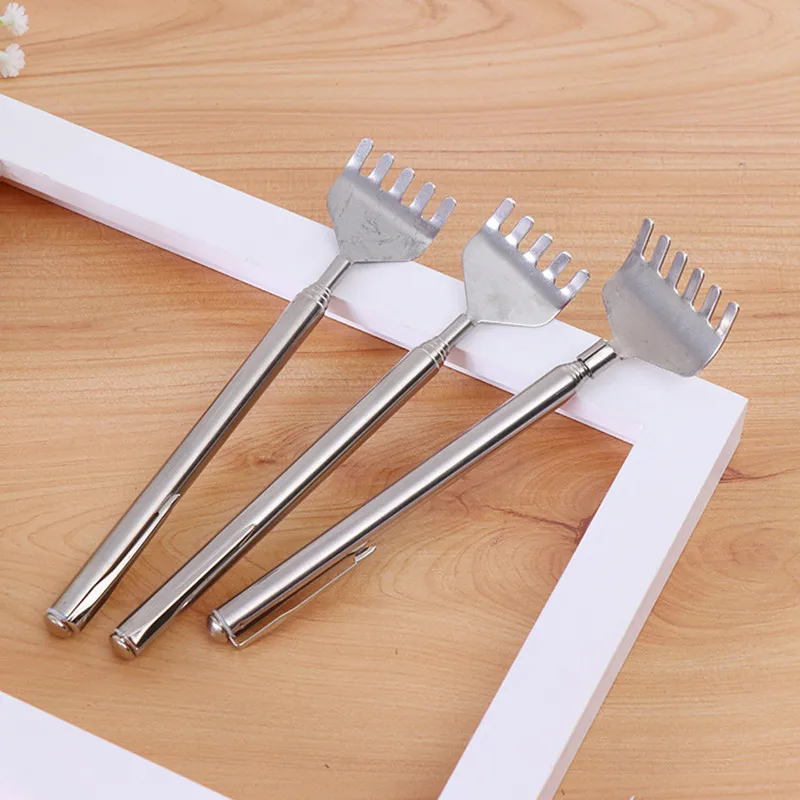 NEW Stainless Steel Telescopic Portable Adjustable Size Pen Clip Telescopic Back Scratcher Itch Scratch Massage Tool
NEW Stainless Steel Telescopic Portable Adjustable Size Pen Clip Telescopic Back Scratcher Itch Scratch Massage Tool