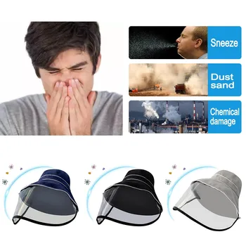Outdoor Anti-spitting Protective Hat Dustproof Cover Adult Fisherman Cap Dust-Proof Sand- Proof Windproof Removable Hat A50
Outdoor Anti-spitting Protective Hat Dustproof Cover Adult Fisherman Cap Dust-Proof Sand- Proof Windproof Removable Hat A50
