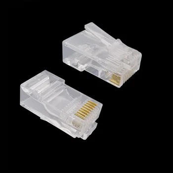 200Pcs Five Crystal Head RJ45 Unshielded 8Pin Crystal Head Network Cable Plug 8P8C Crystal Head Adapter
200Pcs Five Crystal Head RJ45 Unshielded 8Pin Crystal Head Network Cable Plug 8P8C Crystal Head Adapter