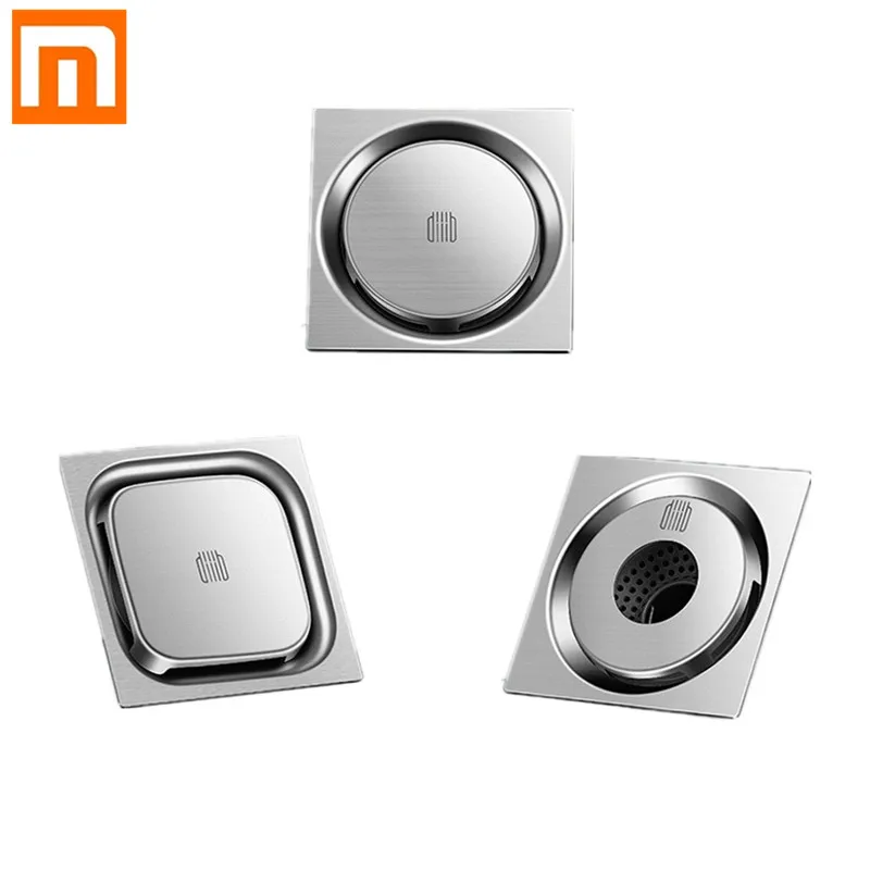 

Xiaomi Diiib Floor Drain Deodorant Insect Proof Stainless Steel Swirling Drainage Kitchen Bathroom Anti-blocking Filter Drain