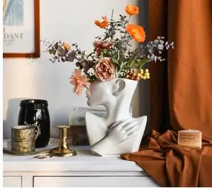 HALF BODY HUMAN FACE CERAMIC FLOWER POT PORTRAIT SCULPTURE ORNAMENT SUCCULENT CHARACTER VASE FLOWER ARRANGEMENT CONTAINER DECOR
HALF BODY HUMAN FACE CERAMIC FLOWER POT PORTRAIT SCULPTURE ORNAMENT SUCCULENT CHARACTER VASE FLOWER ARRANGEMENT CONTAINER DECOR