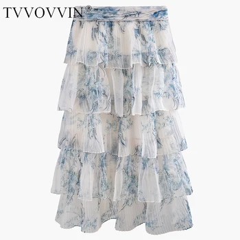 TVVOVVIN 2019 New Spring Summer High Elastic Waist Blue Pattern Printed Layers Cake Half-body Skirt Women Fashion Tide F938
TVVOVVIN 2019 New Spring Summer High Elastic Waist Blue Pattern Printed Layers Cake Half-body Skirt Women Fashion Tide F938