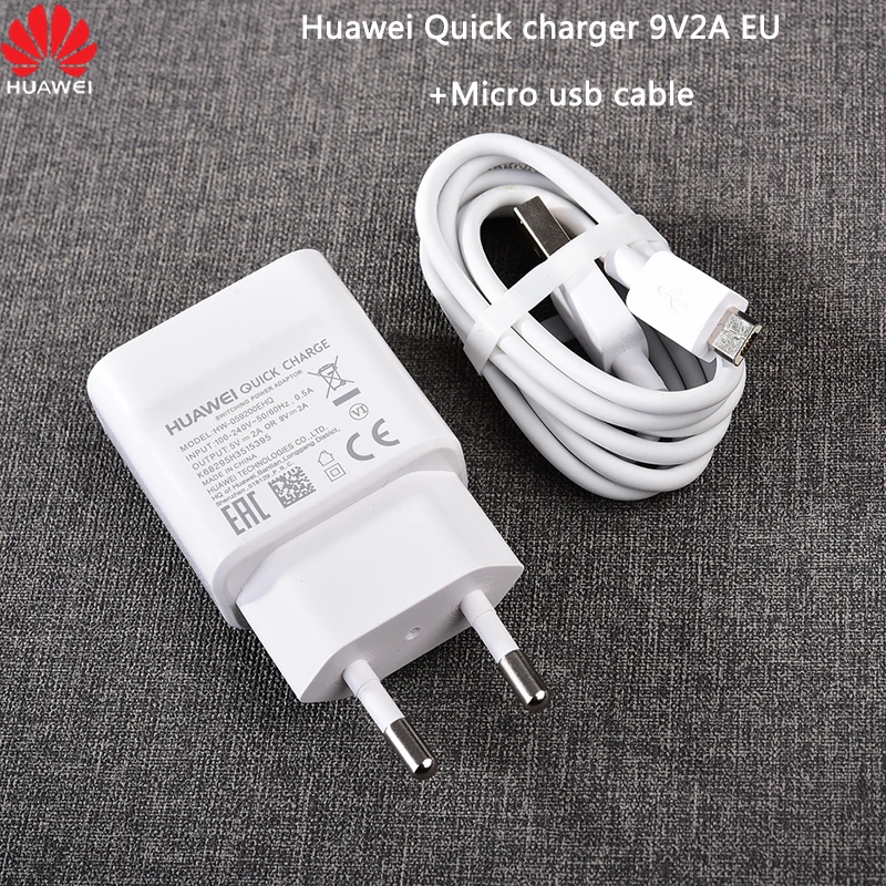 Оригинальное быстрое зарядное устройство Huawei 9 в 2 а для ЕС/США/Великобритании