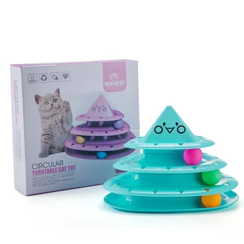 3 Layer Cat Turntable Crazy Ball Disk Amusement Plate Kitten Interactive Intelligence Triple Play Disc Toy Pet IQ Traning Toys
3 Layer Cat Turntable Crazy Ball Disk Amusement Plate Kitten Interactive Intelligence Triple Play Disc Toy Pet IQ Traning Toys