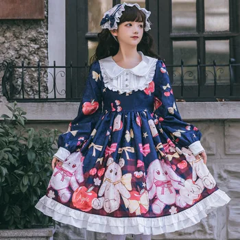 Lovely Lolita Dresses Role Play Fashion Print Elegant Vestidos Jsk Young Sweet Girl Clothes 2020 Summer Vintage Cosplay Uniform
Lovely Lolita Dresses Role Play Fashion Print Elegant Vestidos Jsk Young Sweet Girl Clothes 2020 Summer Vintage Cosplay Uniform