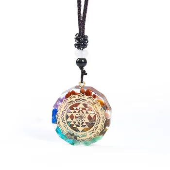 Orgonite Pendant Ogan Gravel Necklace Sri Yantra Sacred Geometry Chakra Healing Energy Necklace Meditation Jewelry Handmade
Orgonite Pendant Ogan Gravel Necklace Sri Yantra Sacred Geometry Chakra Healing Energy Necklace Meditation Jewelry Handmade