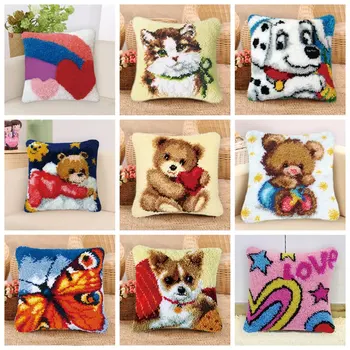 Prajna Embroidery Cross Stitch Needlework Cushion Latch Hook Kit Pillow Mat DIY Crocheting Handmade Craft Cartoon Kits Rug Sets
Prajna Embroidery Cross Stitch Needlework Cushion Latch Hook Kit Pillow Mat DIY Crocheting Handmade Craft Cartoon Kits Rug Sets
