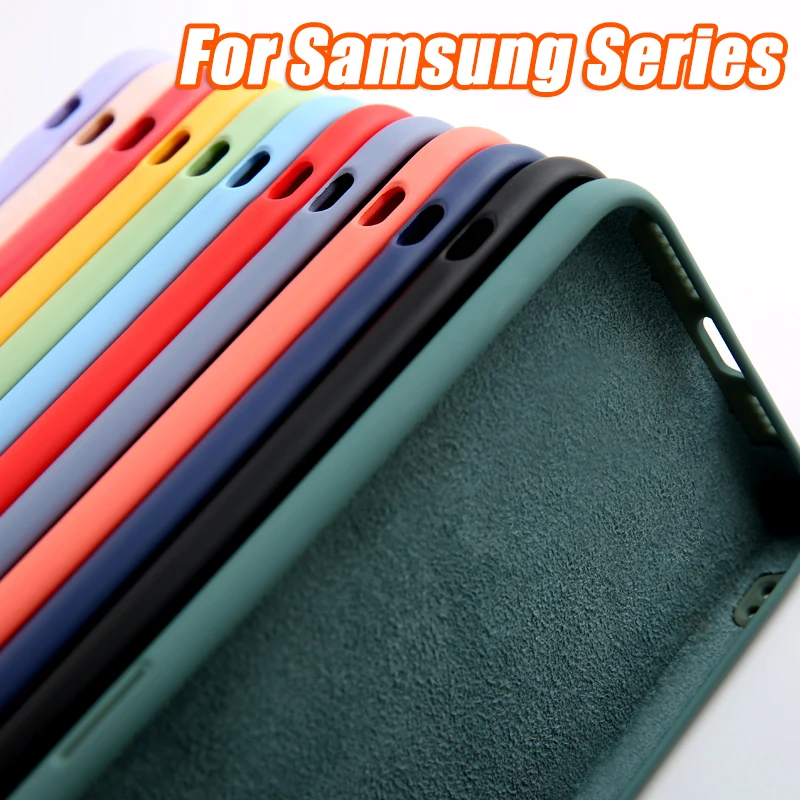 Оригинальный силиконовый роскошный чехол для Samsung Galaxy S20 Ultra S8 S9 S10 Plus S10E Lite Note 8 9 10