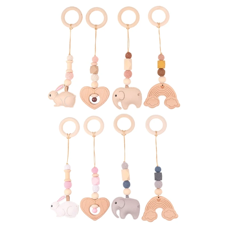 4 Pcs Baby Gym Frame Pendants Wooden Ring Beads Teether Stroller Rattle Infants Newborn Nursing Molar Teething Toys Dropshipping
4 Pcs Baby Gym Frame Pendants Wooden Ring Beads Teether Stroller Rattle Infants Newborn Nursing Molar Teething Toys Dropshipping