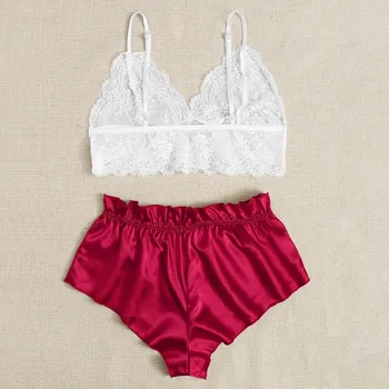 Sexy Lingerie Women пижама женская robe sets underwear babydoll Lace Solid color sleeveless Silk Sleepwear Underwear Satin set
Sexy Lingerie Women пижама женская robe sets underwear babydoll Lace Solid color sleeveless Silk Sleepwear Underwear Satin set