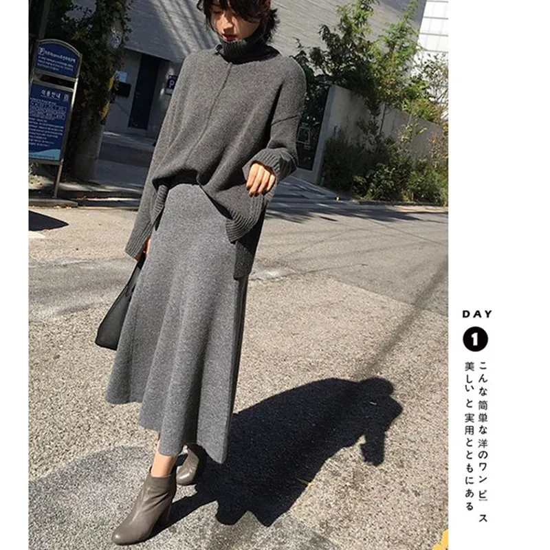 Core-Spun Yarn Spring And Autumn Irregular Yarn High-waisted Fold Slimming Mid-length A- line Knit Half-length Skirt
Core-Spun Yarn Spring And Autumn Irregular Yarn High-waisted Fold Slimming Mid-length A- line Knit Half-length Skirt